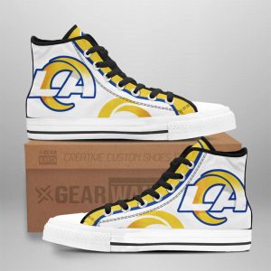 Los Angeles Rams High Top Shoes Custom Sneakers For Fans
