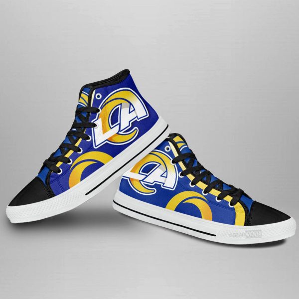 Los Angeles Rams High Top Shoes Custom Sneakers Gift For Fan