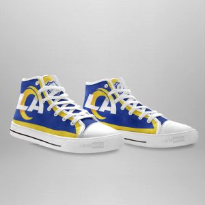 Los Angeles Rams Shoes Custom High Top Sneakers