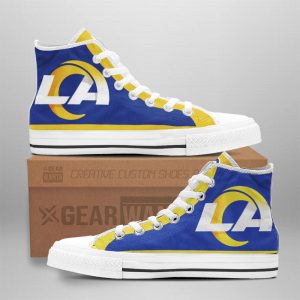 Los Angeles Rams Shoes Custom High Top Sneakers