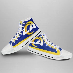 Los Angeles Rams Shoes Custom High Top Sneakers