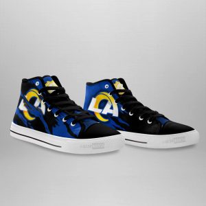 Los Angeles Rams Shoes Custom High Top Sneakers For Fans