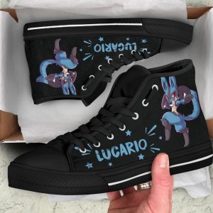 Lucario High Top Shoes Gift Idea