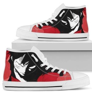 Luffy Sneakers High Top Fan One Piece Gift NH09