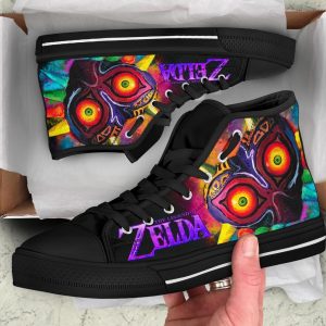 Majora'S Sneakers Legend Of Zelda High Top Shoes