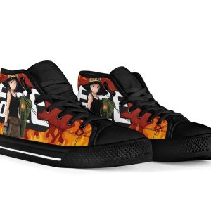 Maki Oze Fire Force Sneakers Anime High Top Shoes Custom Pt20