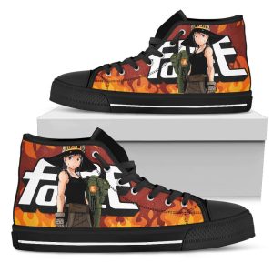 Maki Oze Fire Force Sneakers Anime High Top Shoes Custom PT20