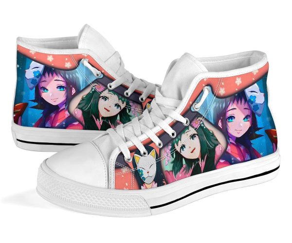 Makomo Sneakers Demon Slayer High Top Shoes Anime Fan Mn19