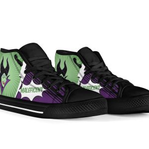 Maleficent Sneakers Villain High Top Shoes Custom