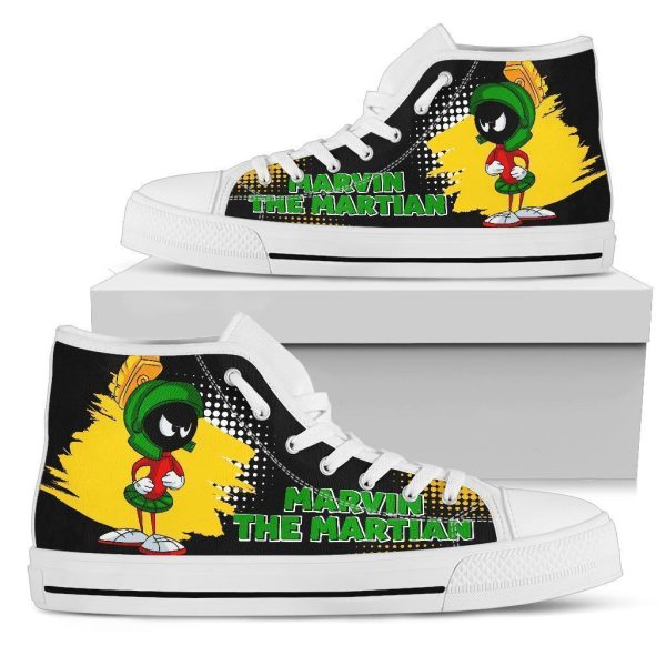 Marvin The Martian High Top Shoes Fan