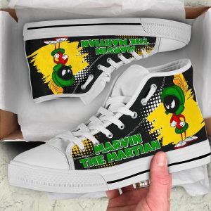 Marvin The Martian High Top Shoes Fan