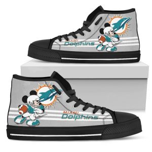 Miami Dolphins High Top Shoes Custom PT19