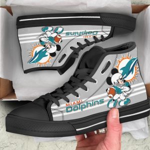 Miami Dolphins High Top Shoes Custom PT19