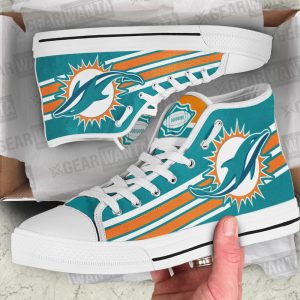 Miami Dolphins Shoes Custom High Top Sneakers