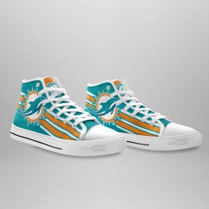 Miami Dolphins Shoes Custom High Top Sneakers