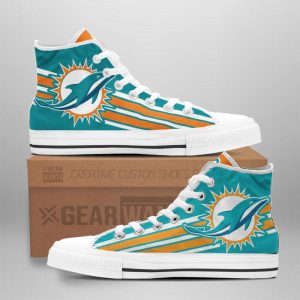 Miami Dolphins Shoes Custom High Top Sneakers