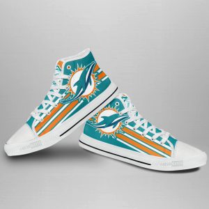 Miami Dolphins Shoes Custom High Top Sneakers