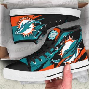 Miami Dolphins Shoes Custom High Top Sneakers For Fans