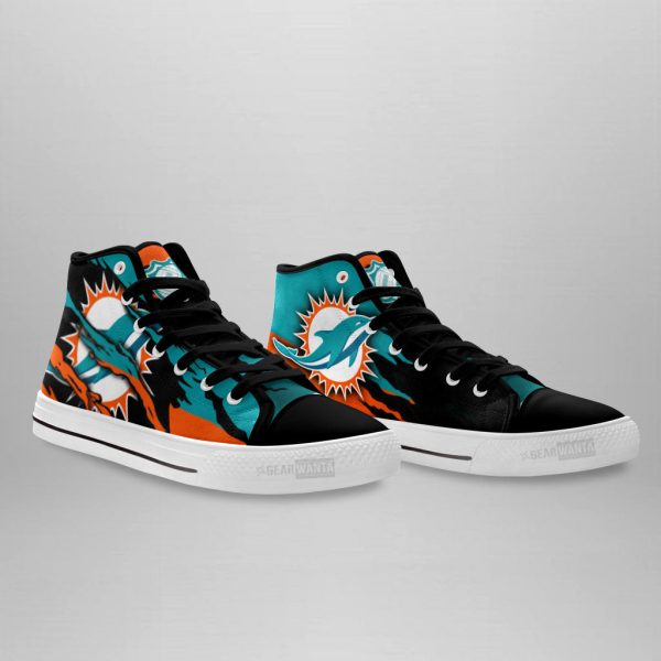 Miami Dolphins Shoes Custom High Top Sneakers For Fans