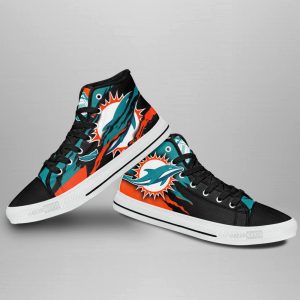 Miami Dolphins Shoes Custom High Top Sneakers For Fans