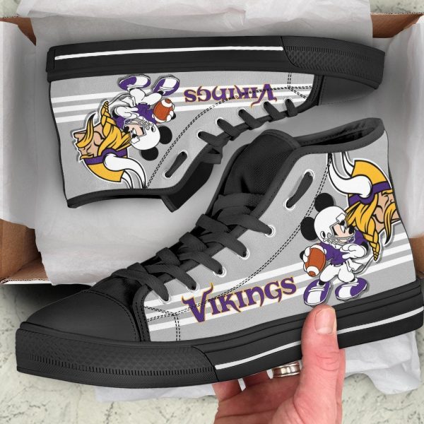 Minnesota Vikings High Top Shoes Custom Pt19