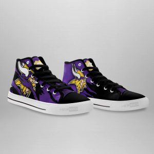 Minnesota Vikings Shoes Custom High Top Sneakers For Fans