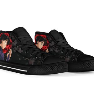 Miroku Inuyasha Sneakers Anime High Top Shoes Custom PT20