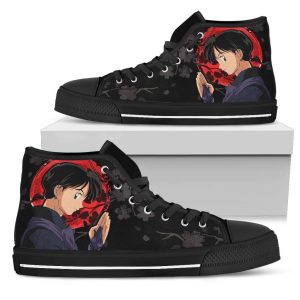 Miroku Inuyasha Sneakers Anime High Top Shoes Custom PT20