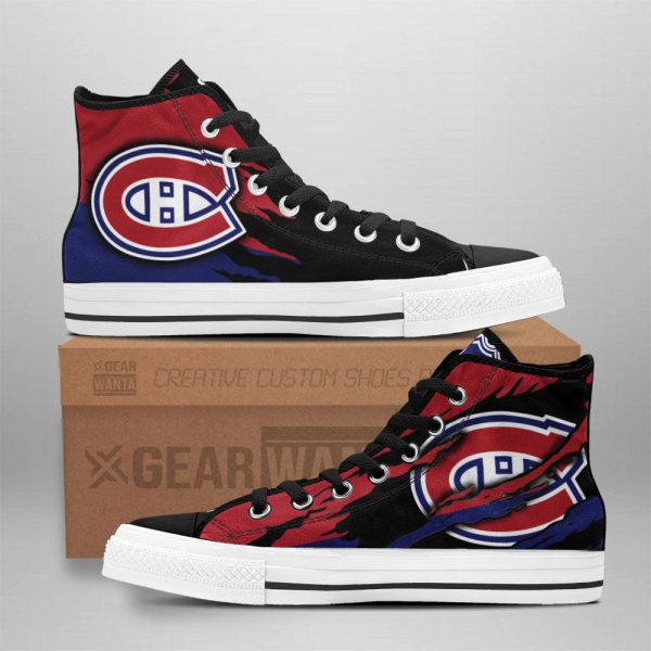 Montreal Canadiens Shoes Custom High Top Sneakers For Fans