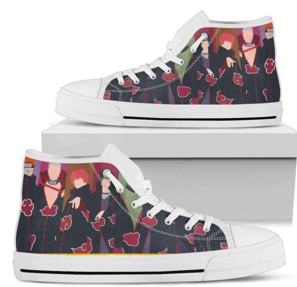 Naruto Akatsuki Team High Top Shoes Nh10