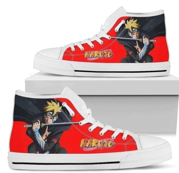 Naruto High Top Shoes Anime Custom Idea Nh10