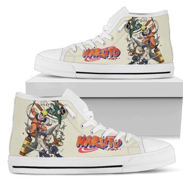 Naruto Leaf Village High Top Shoes Anime Fan Nh10