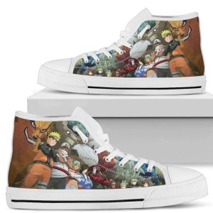 Naruto Tailed Beasts Anime High Top Shoes Custom NH10