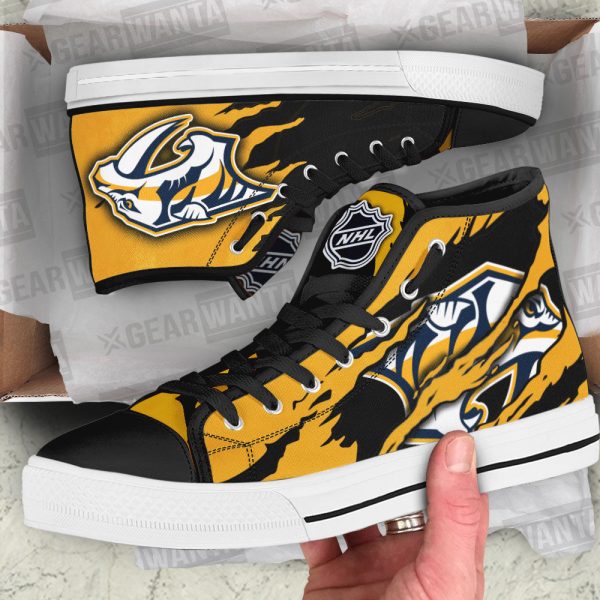 Nashville Predators Shoes Custom High Top Sneakers For Fans