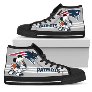 New England Patriots High Top Shoes Custom PT19