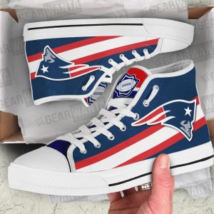 New England Patriots Shoes Custom High Top Sneakers