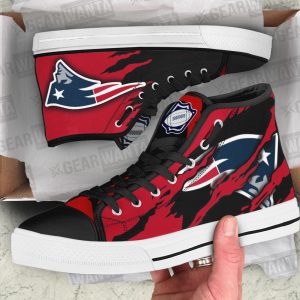 New England Patriots Shoes Custom High Top Sneakers For Fans