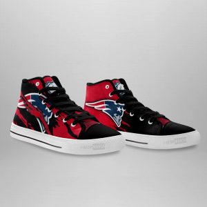 New England Patriots Shoes Custom High Top Sneakers For Fans