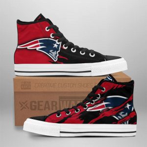 New England Patriots Shoes Custom High Top Sneakers For Fans