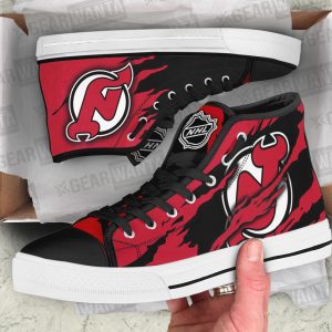 New Jersey Devils Shoes Custom High Top Sneakers For Fans