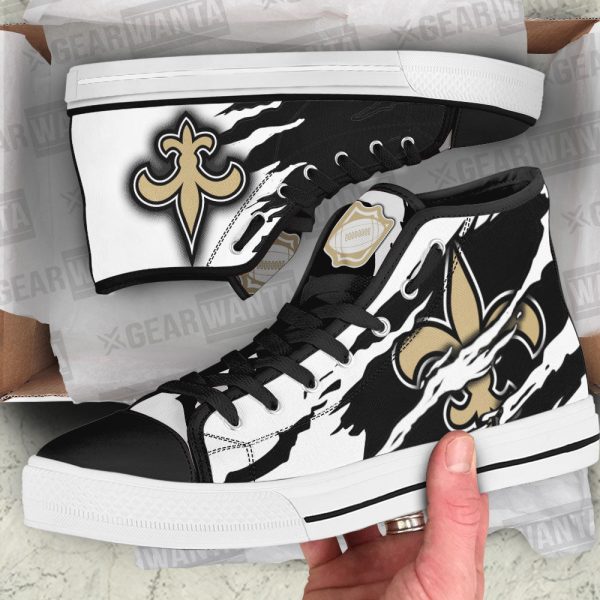 New Orleans Saints Shoes Custom High Top Sneakers For Fans