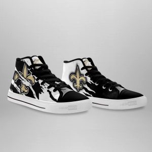 New Orleans Saints Shoes Custom High Top Sneakers For Fans