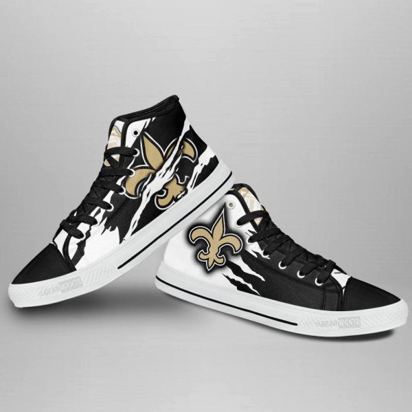 New Orleans Saints Shoes Custom High Top Sneakers For Fans