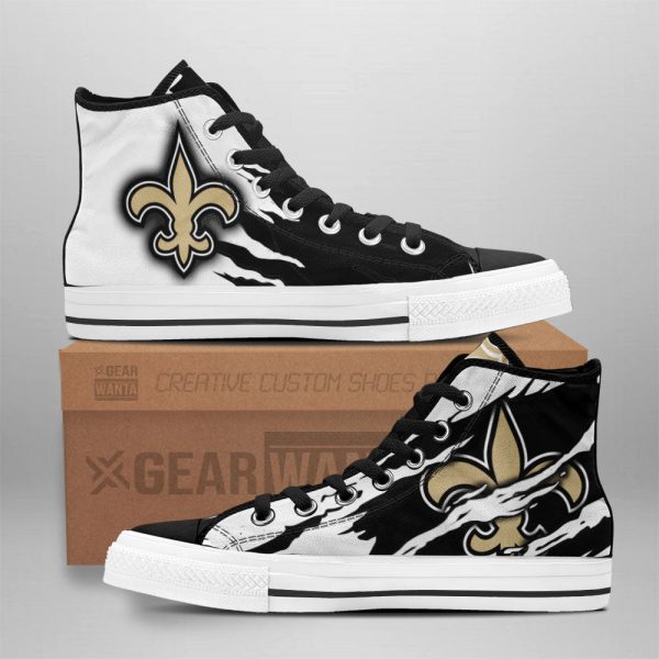 New Orleans Saints Shoes Custom High Top Sneakers For Fans