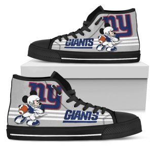 New York Giants High Top Shoes Custom PT19