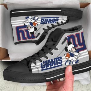 New York Giants High Top Shoes Custom PT19