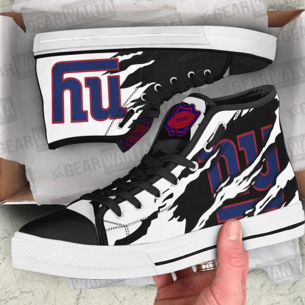 New York Giants Shoes Custom High Top Sneakers For Fans