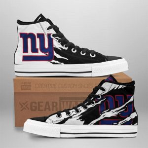 New York Giants Shoes Custom High Top Sneakers For Fans