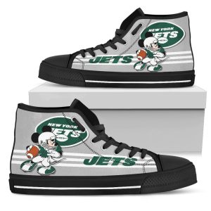 New York Jets High Top Shoes Custom PT19