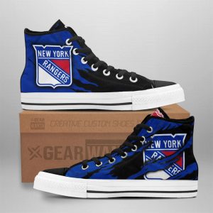 New York Rangers Shoes Custom High Top Sneakers For Fans